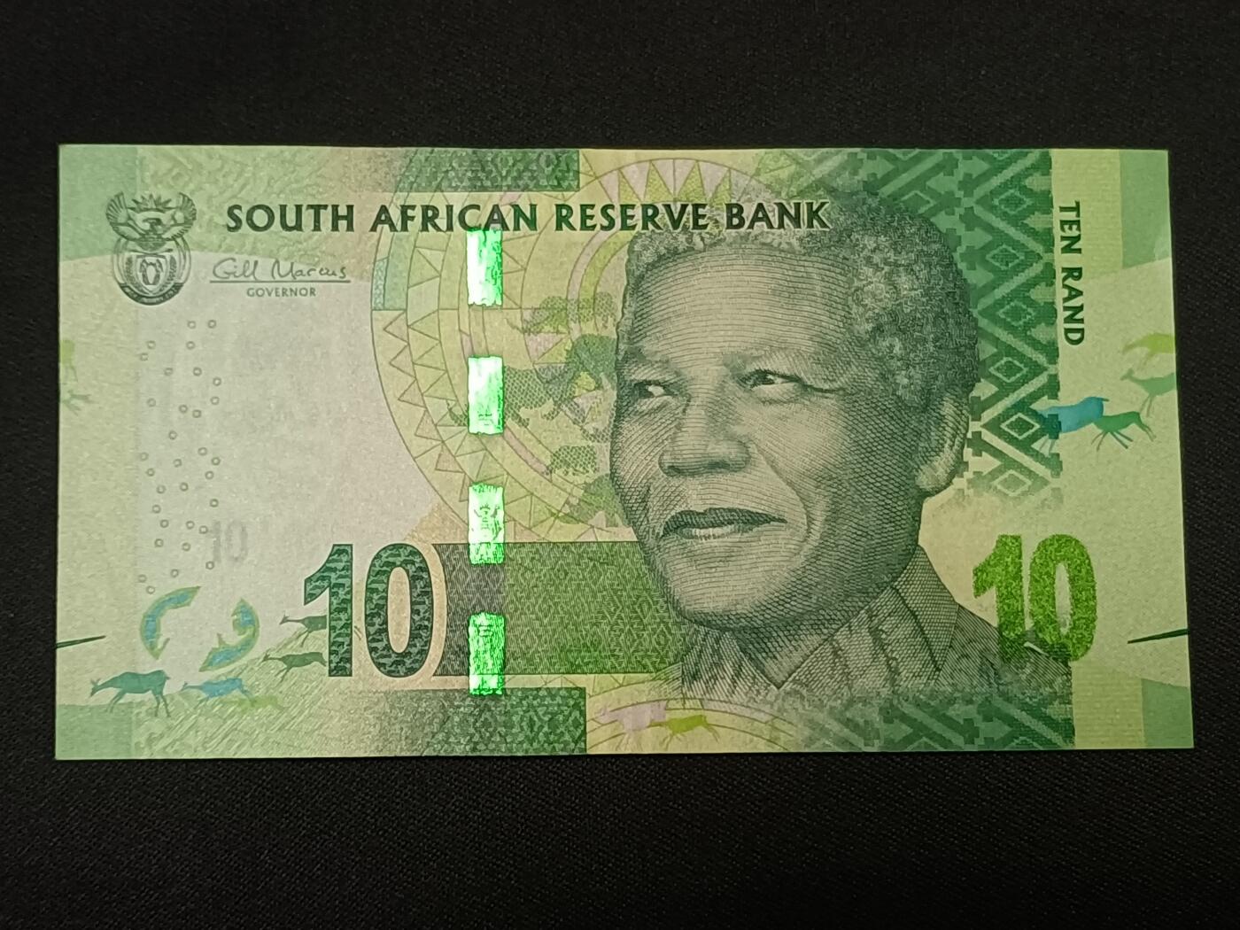 【游宝拍卖】乙巳蛇年86期  南非-10兰特【全新UNC-】