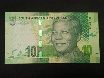 【游宝拍卖】乙巳蛇年86期  - 南非-10兰特【全新UNC-】
