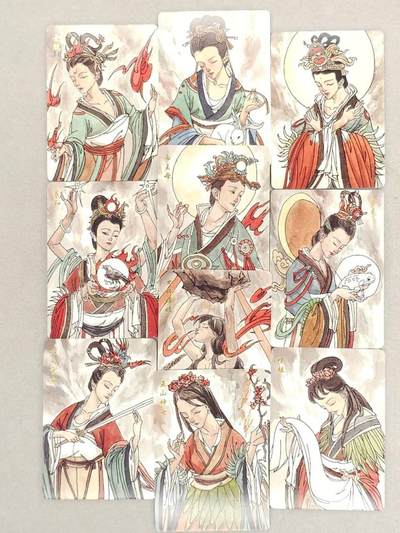 龙虎卡牌第六三场 （无佣金，周六结拍，欢迎送拍） - 普卡10张 超吉梦 张导-上古十大美女