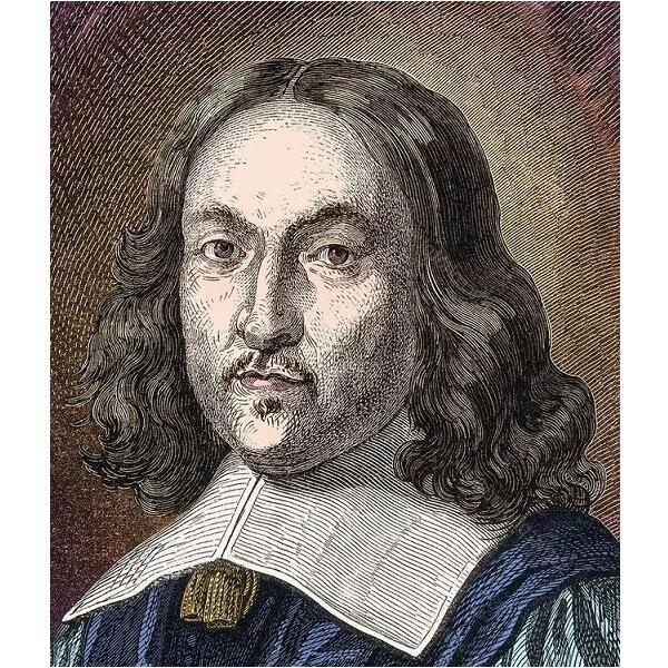 【光边】法国1822年 大数学家费马高浮雕精制大铜章 40MM