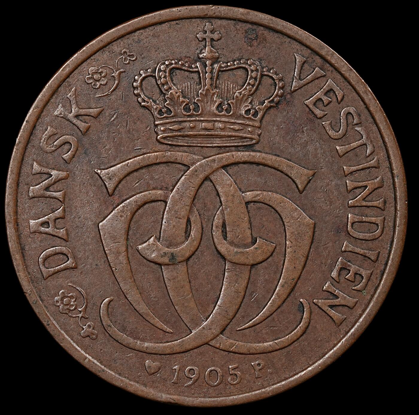 修遠堂世界钱币第九十三期 1905年丹属西印度2分铜币