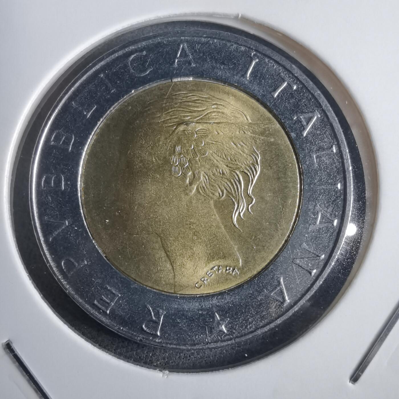 沼泽如烟--第905场 意大利1998年500里拉FAO纪念币