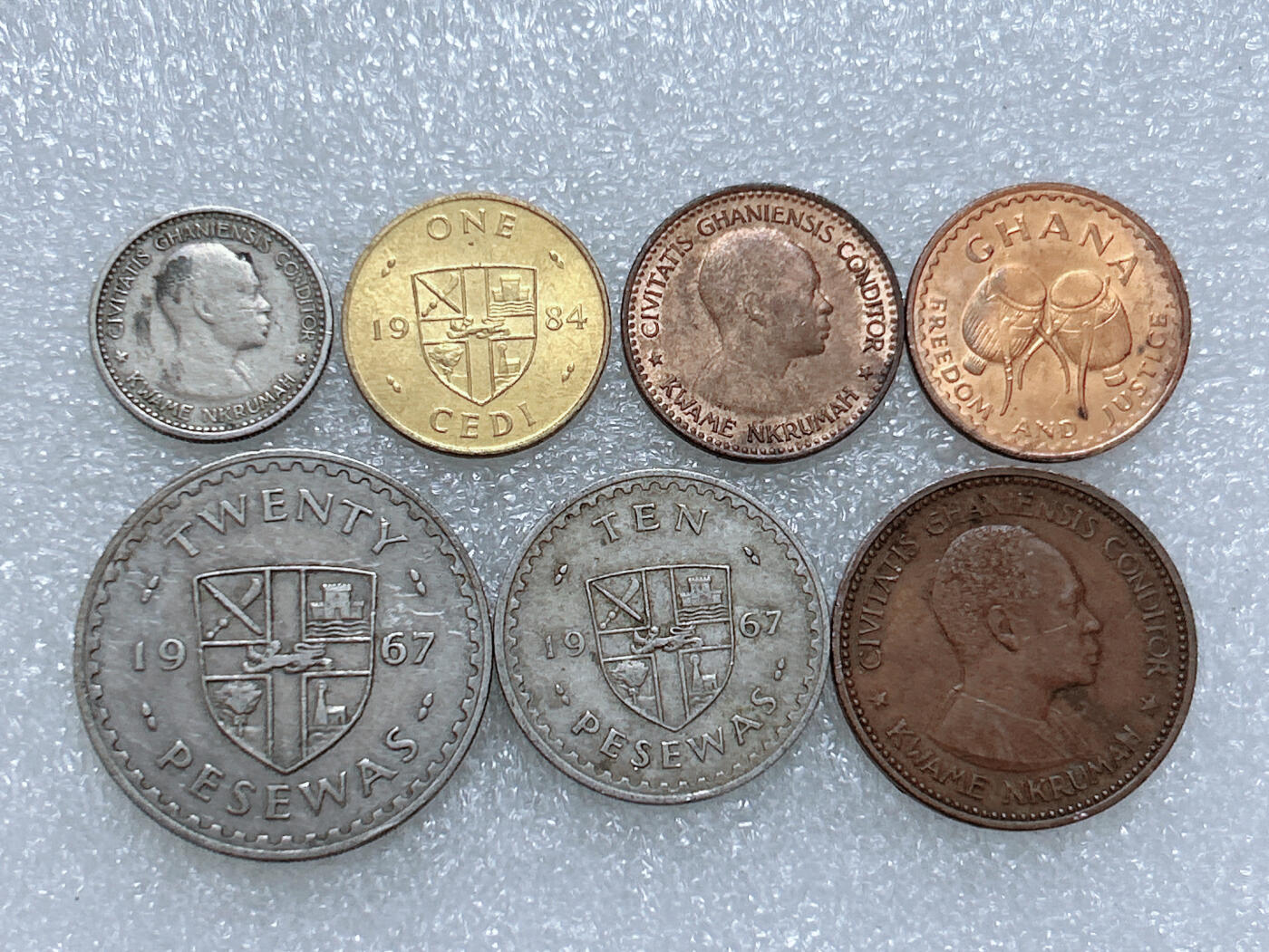第一海外回流一元起拍收藏 散集专场  第266期 加纳硬币 7枚 无重复