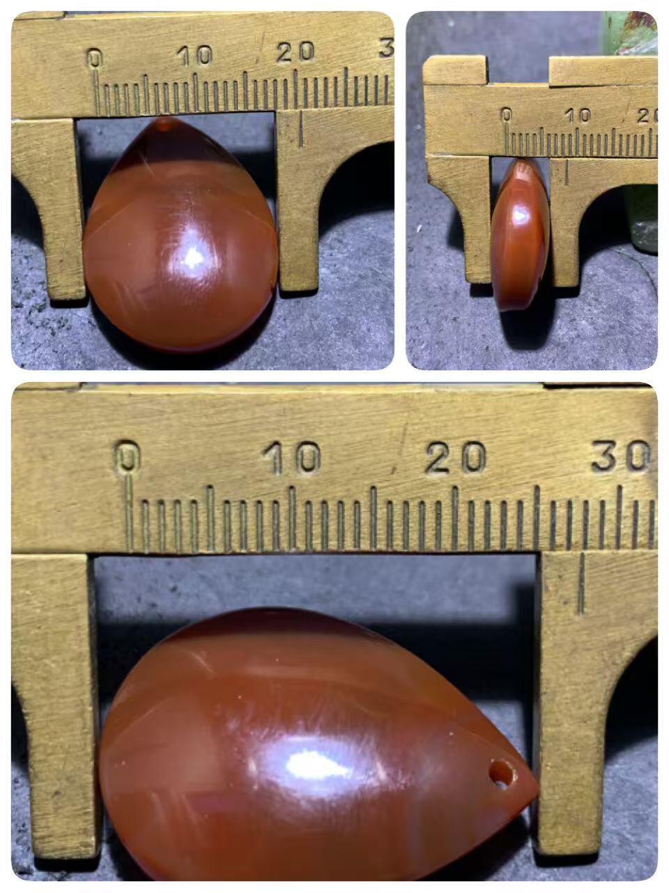 精美冻料北漂战国红玛瑙吊坠一个！