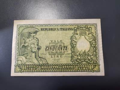 11月15号晚上8点 外国纸币自动截拍第58场 - 意大利1951年100里拉 美品