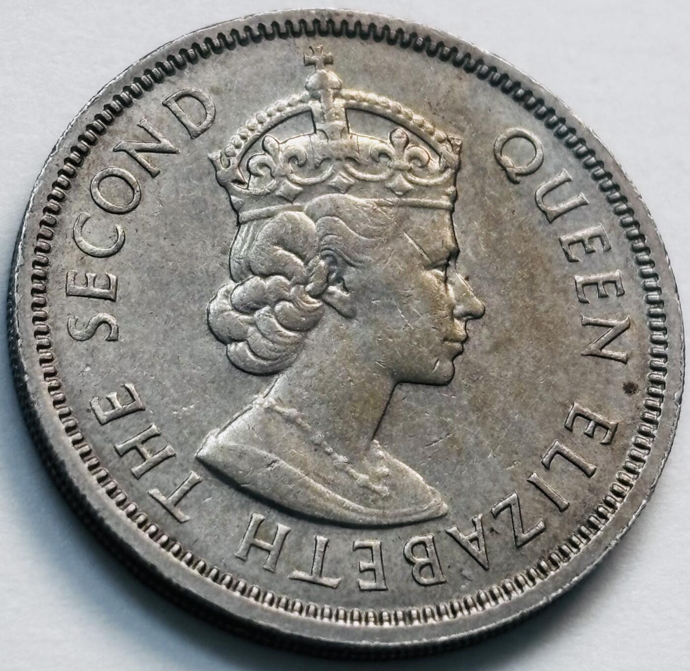 文馨钱币收藏第 281 场，【 长期接收代拍品】银元，银币，套币，纸币专场（本场截拍后休息三天，19 号发货） 1968 年英属香港五毫，伊丽莎白二世 第一版