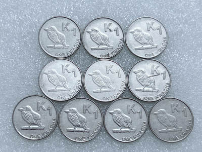 第一海外回流一元起拍收藏 散集专场  第266期 - 赞比亚1克瓦查硬币 10枚