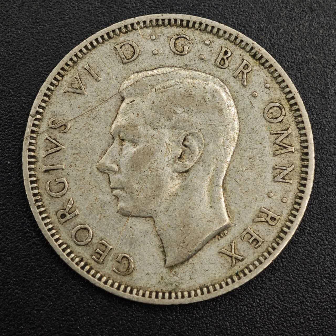 【淘币小摊】实时拍第七百九十六拍   小银币场   满百包邮可预留二周 每周一统一发货   英国1946年乔治六世一先令银币