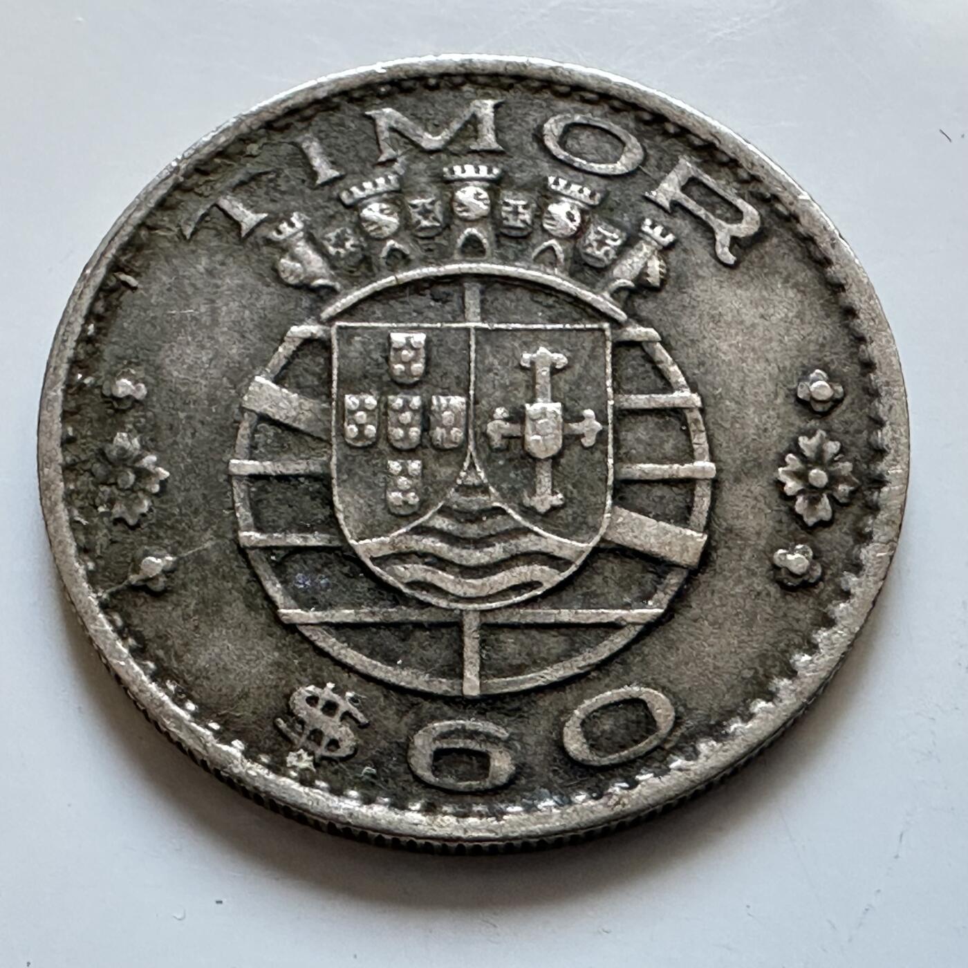 🌹外币初藏🌹🐯2025年第128场  每周二四六晚8️⃣点 接代拍 东帝汶1958年60分