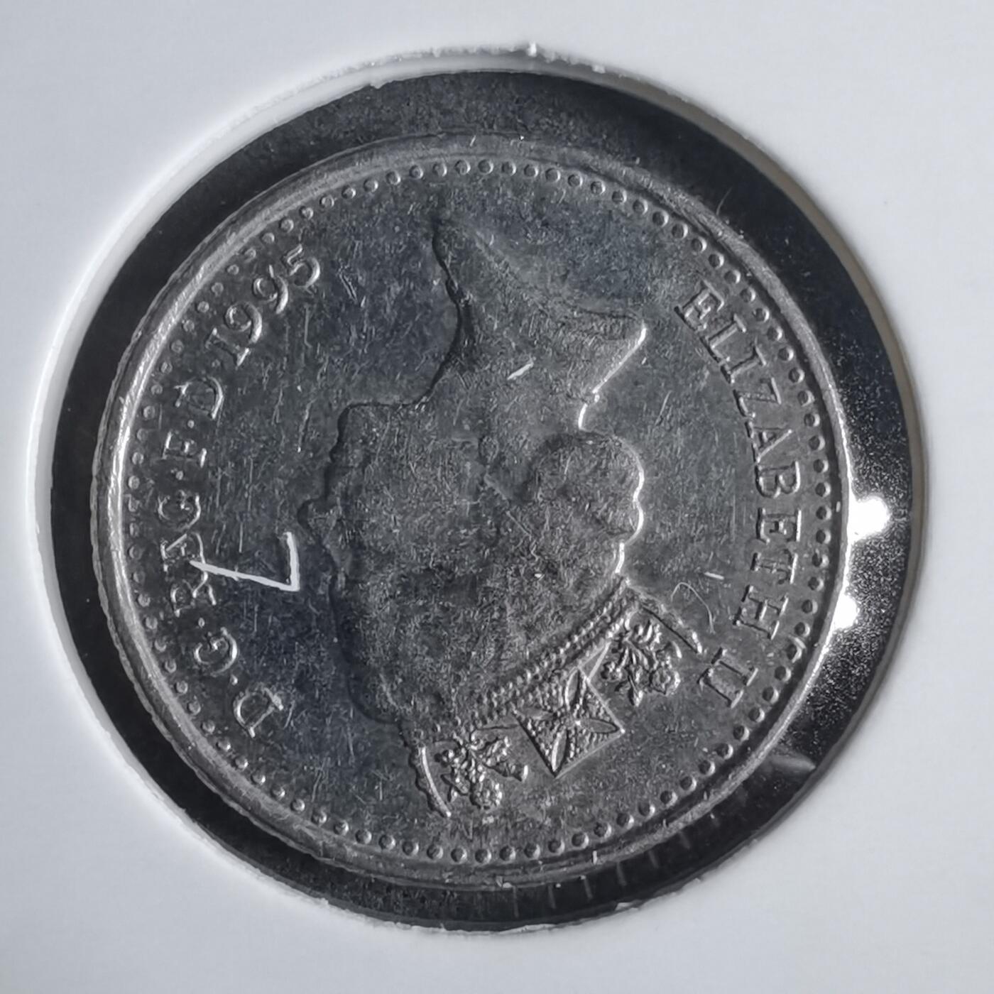 沼泽如烟--第905场 英国1995年5便士