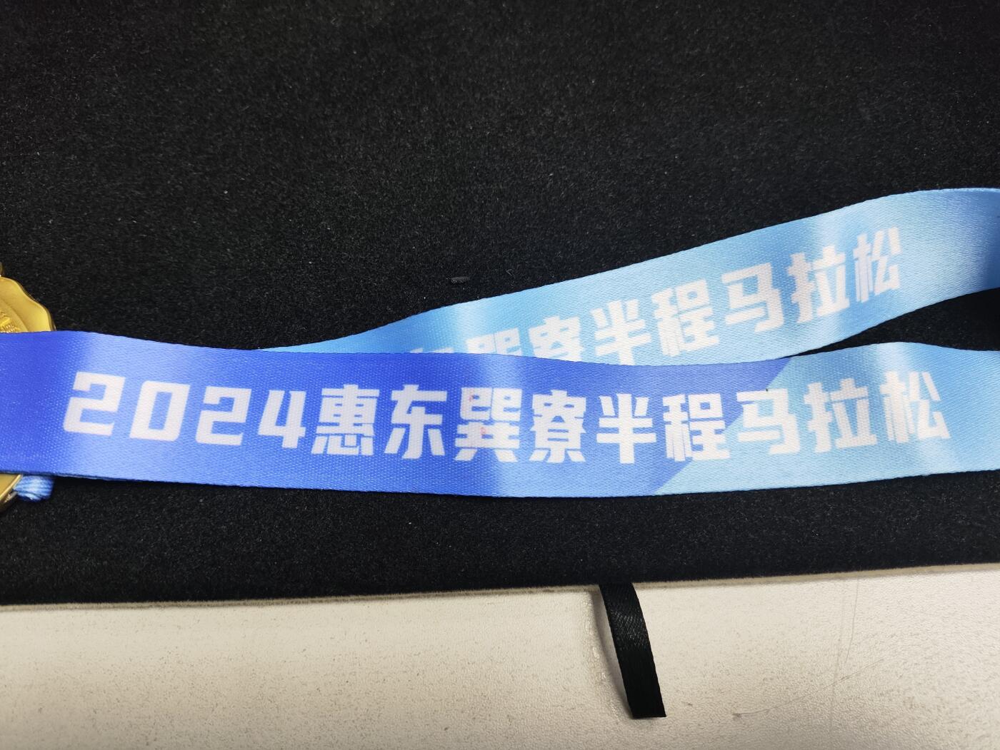 体育马拉松奖牌 2024惠东巽寮半程马拉松奖章