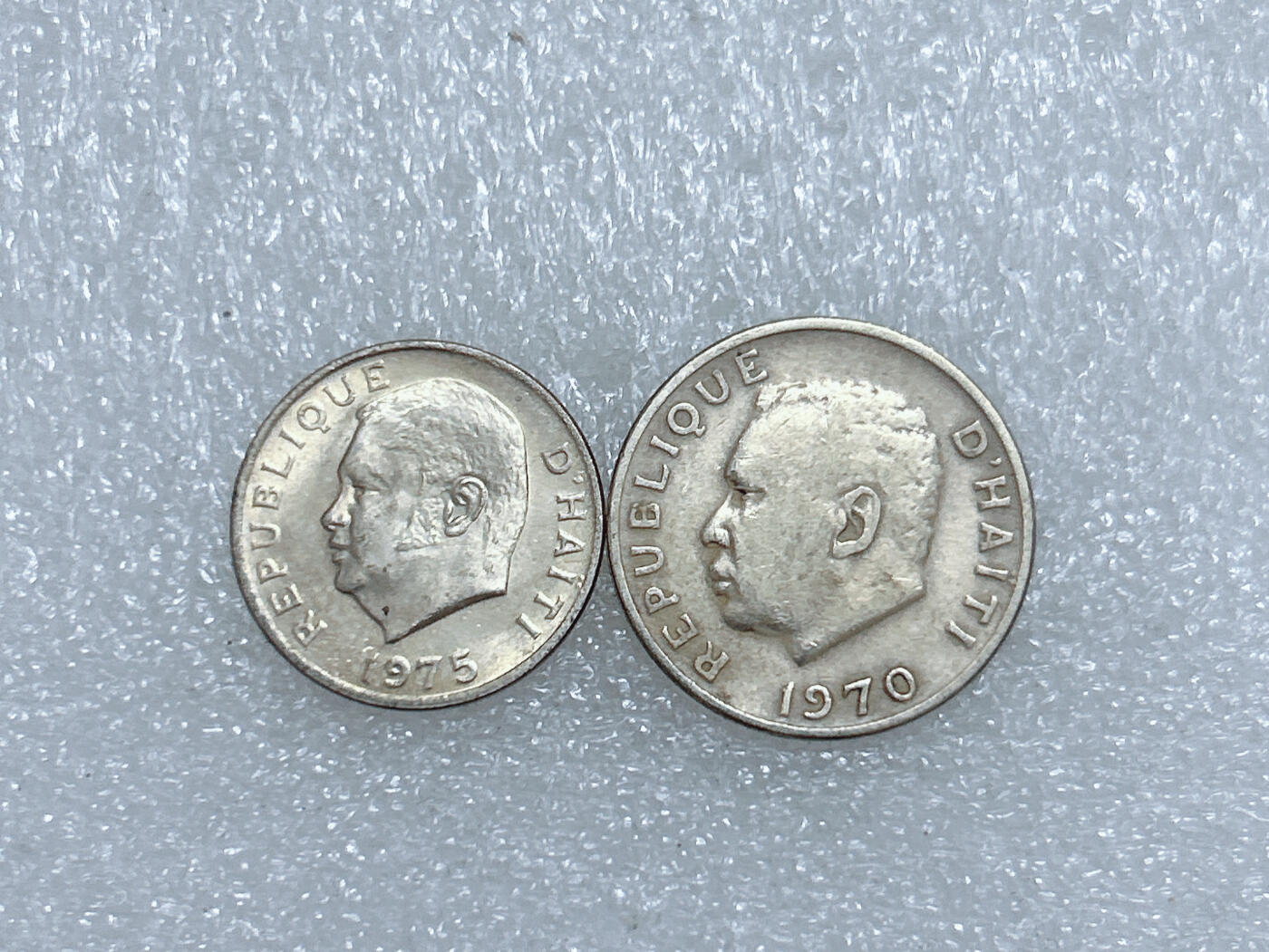 第一海外回流一元起拍收藏 散集专场  第266期 海地70年代硬币 2枚