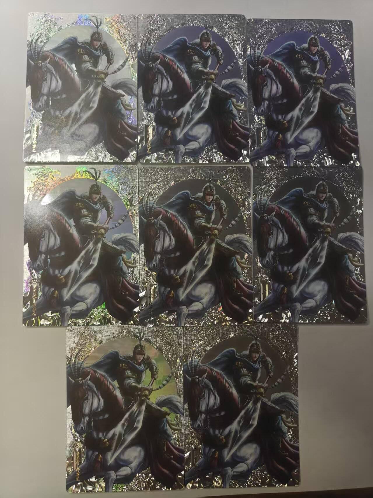 龙虎卡牌第六三场 （无佣金，周六结拍，欢迎送拍） 镭雕8张卡玩帕克 追义水浒 郝思文