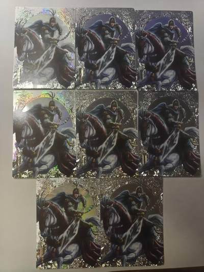 龙虎卡牌第六三场 （无佣金，周六结拍，欢迎送拍） - 镭雕8张卡玩帕克 追义水浒 郝思文