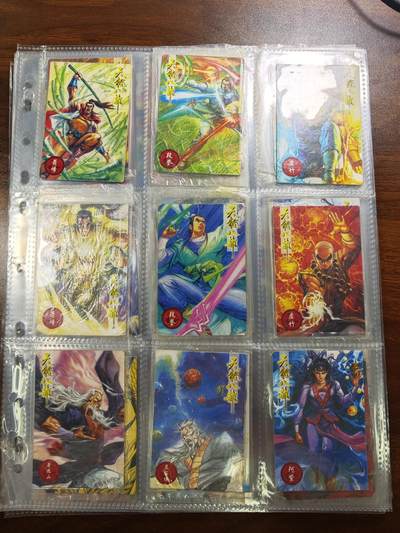 白泽拍卖卡牌手绘专场第28期（细雨生寒、寻梅闻香） - 2000 小虎队 天龙八部 全套60张（50人物卡+10机会能量卡）有原袋