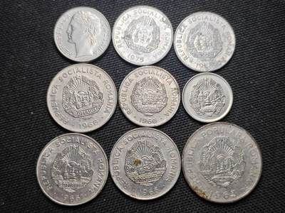 KK钱币收藏小铺  第370场  2月预留时间 周末发货 -  罗马尼亚一组8枚+意大利小里拉