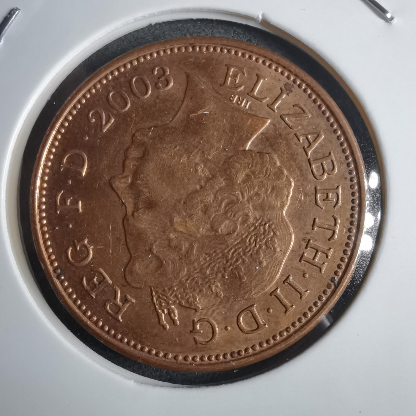 沼泽如烟--第905场 英国2003年2便士