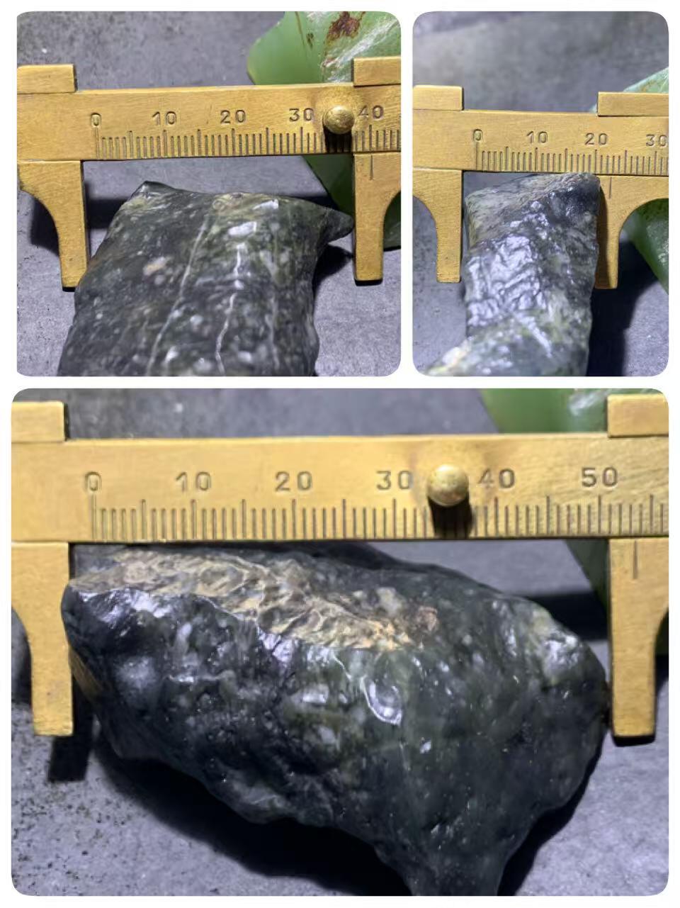 新疆戈壁风化纹和田玉青花玉原石一颗