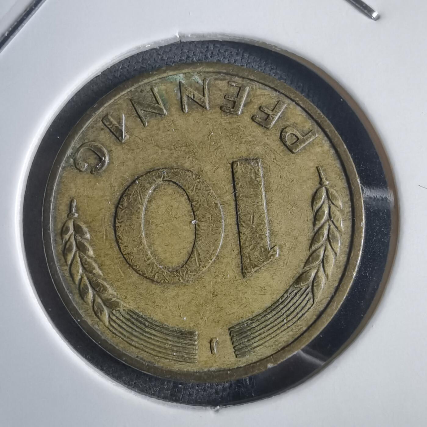 沼泽如烟--第905场 德国1950年10芬尼