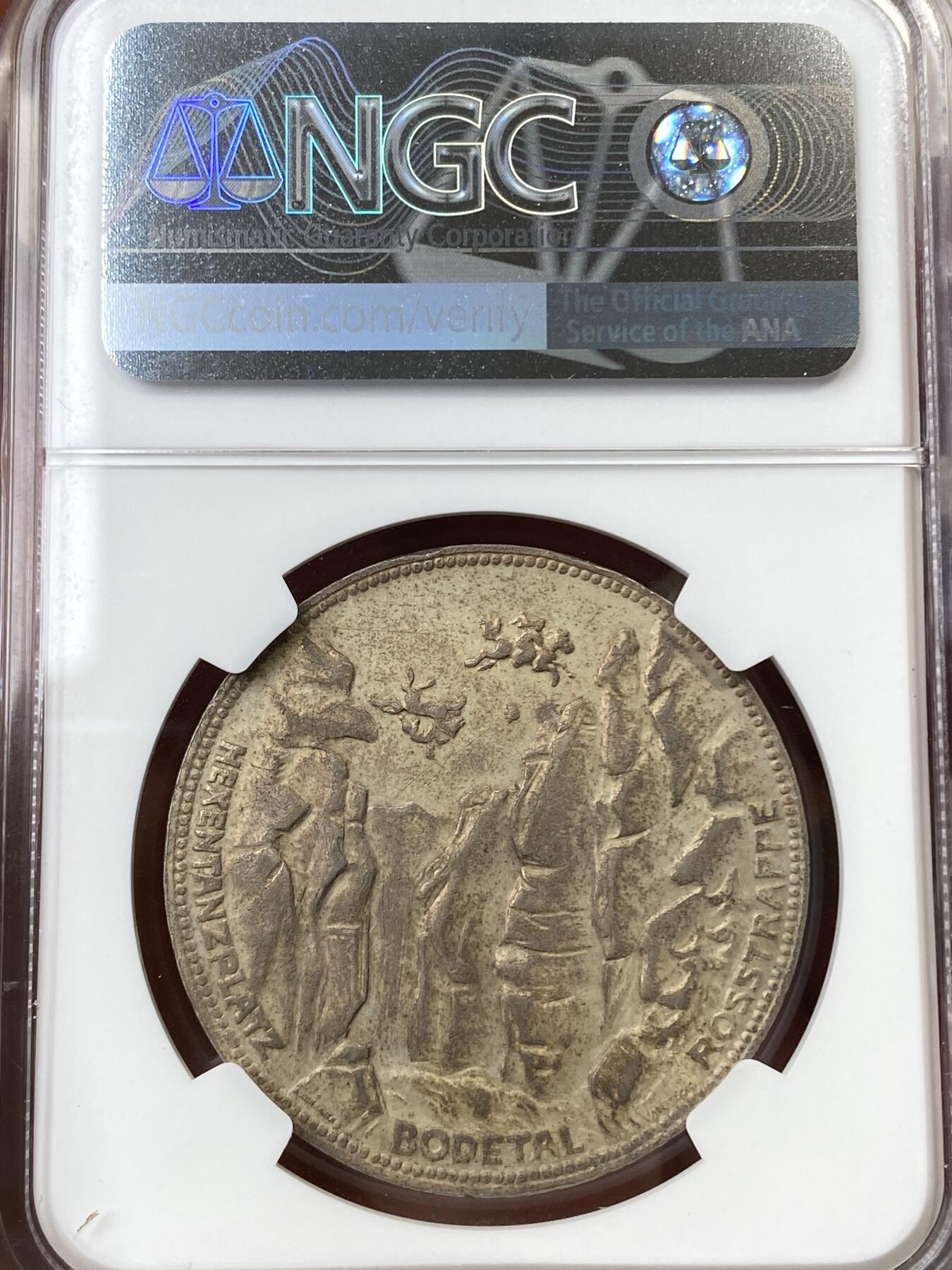 万国钱币拍卖第055期 NGC MS61 1923年德国魏玛共和国-萨克森-诺特蒙森2泰勒铜制代用币 RR罕见珍惜帝国紧急时期代币 非常稀少