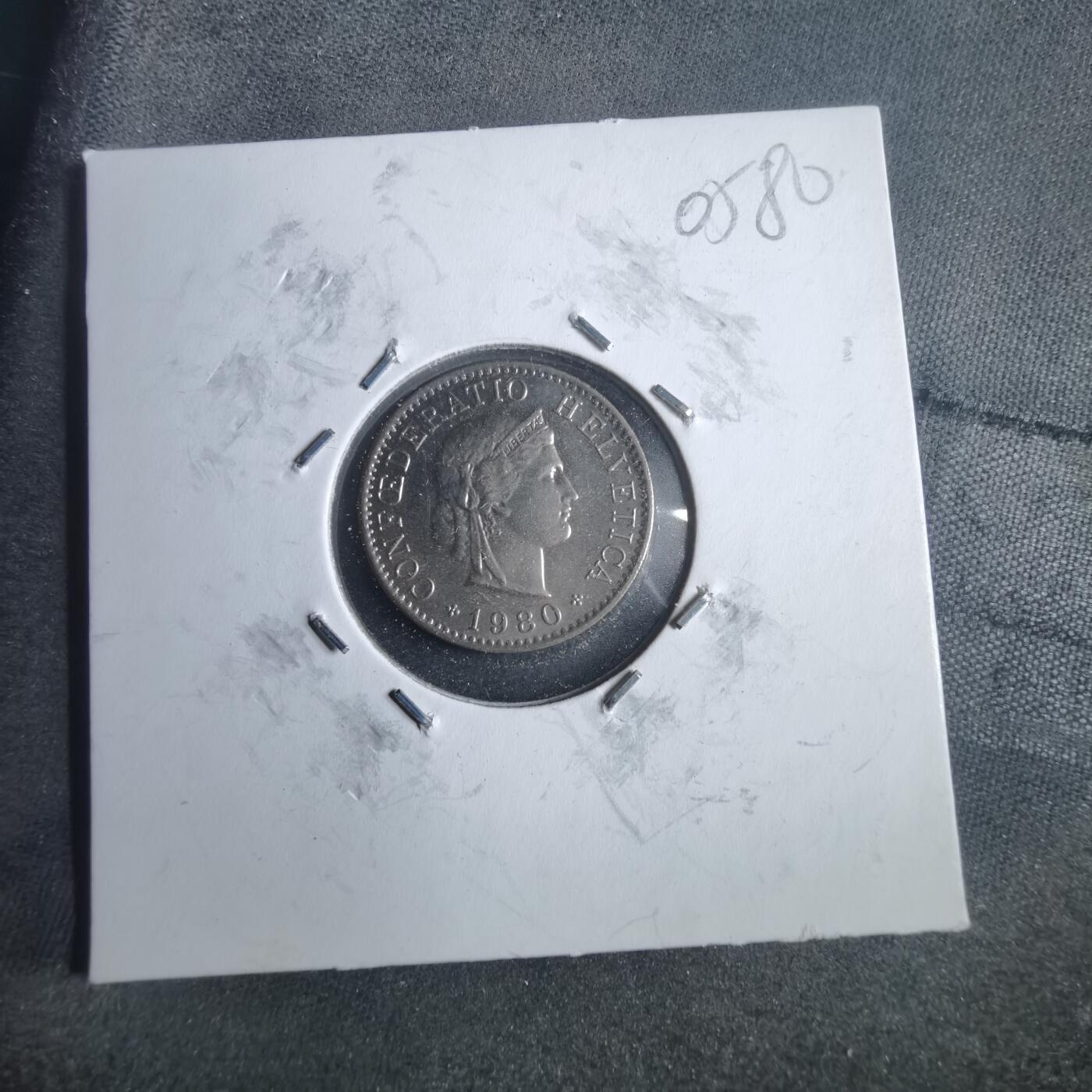 沼泽如烟--第905场 瑞士1980年五分