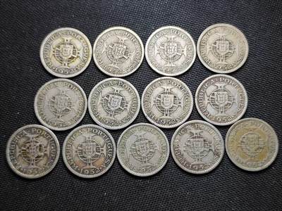 KK钱币收藏小铺  第370场  2月预留时间 周末发货 -  1952澳门5毫镍币 早年份一组13枚