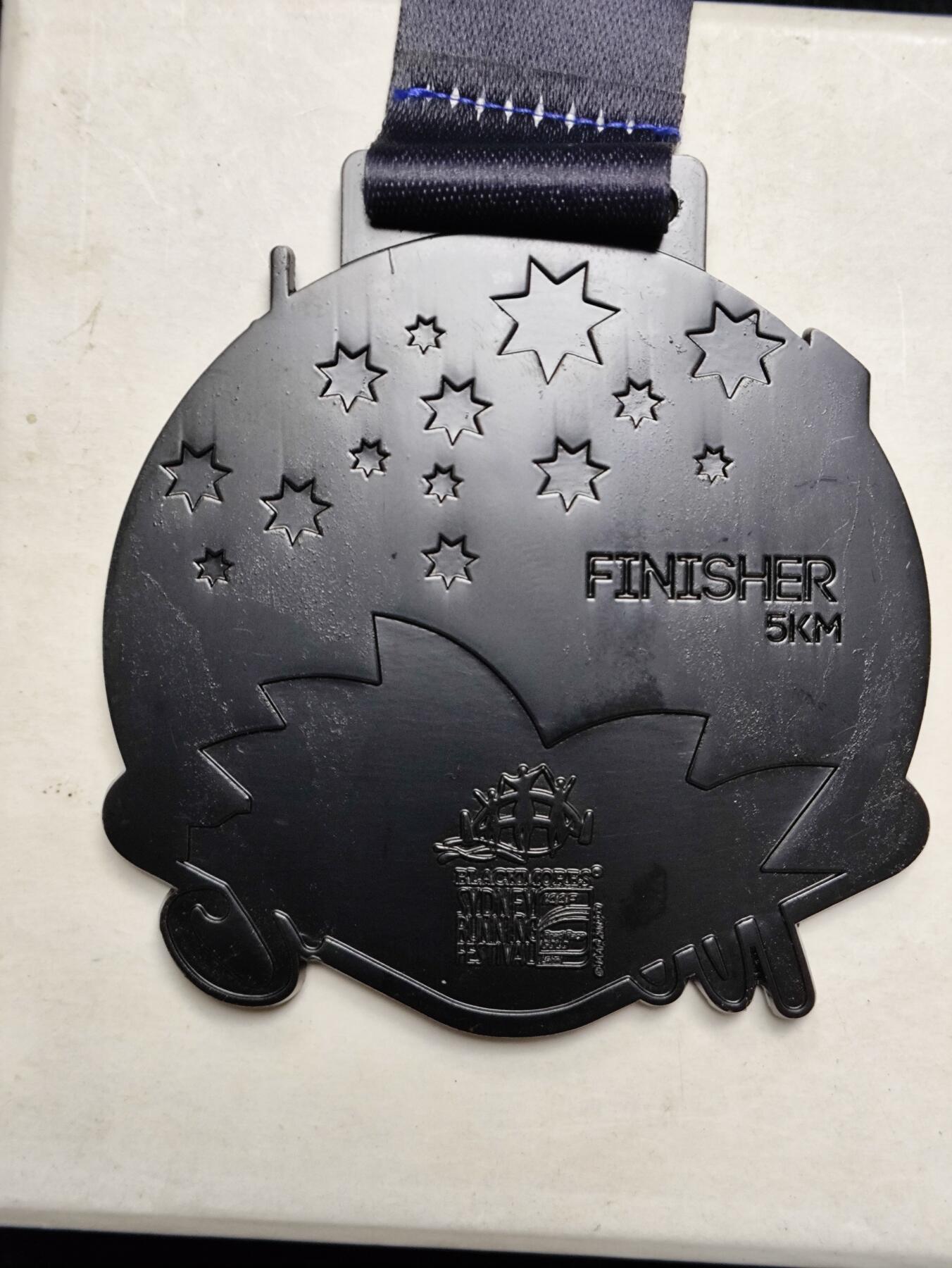 体育马拉松奖牌 咕咚线上马拉松奖牌 澳大利亚悉尼5KM马拉松奖章