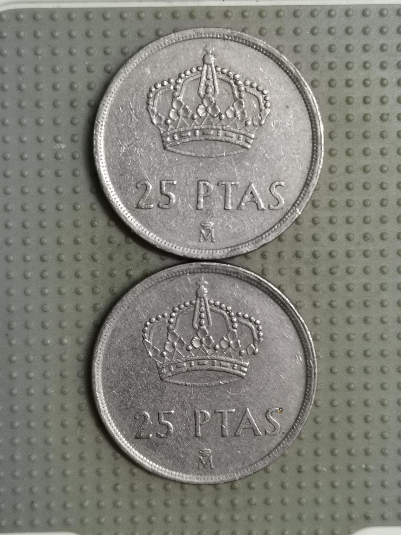 2025年第117场各国散币拍卖（总第117场） 西班牙25比塞塔2枚