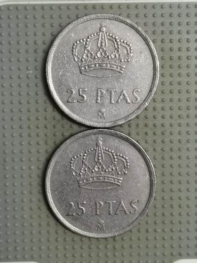 2025年第117场各国散币拍卖（总第117场） - 西班牙25比塞塔2枚