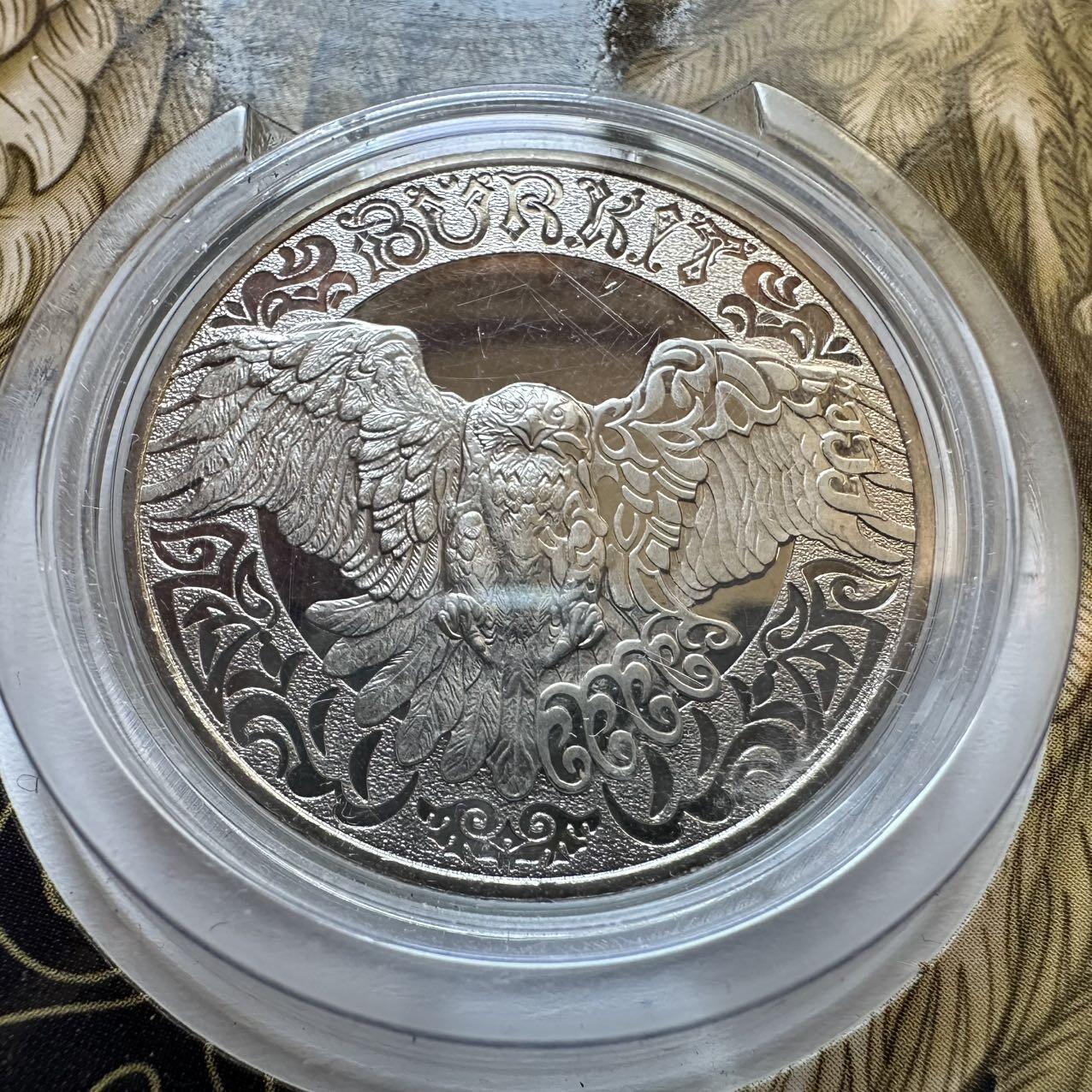 🌹外币初藏🌹🐯2025年第128场  每周二四六晚8️⃣点 接代拍 哈萨克斯坦2022年金雕100坚戈纪念币 发行量3万枚 精制币