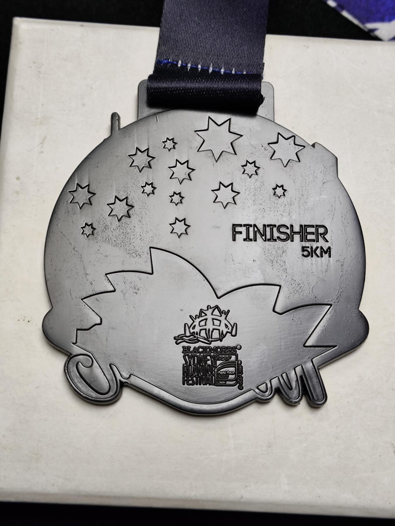 体育马拉松奖牌 咕咚线上马拉松奖牌 澳大利亚悉尼5KM马拉松奖章