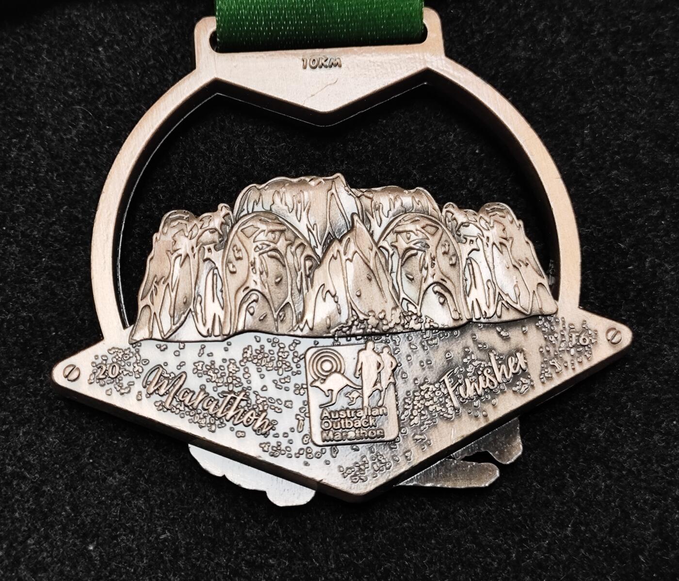 体育马拉松奖牌 2016澳大利亚内陆乌鲁鲁线上马拉松赛奖牌纪念章澳洲咕咚7月艾尔斯岩巨石