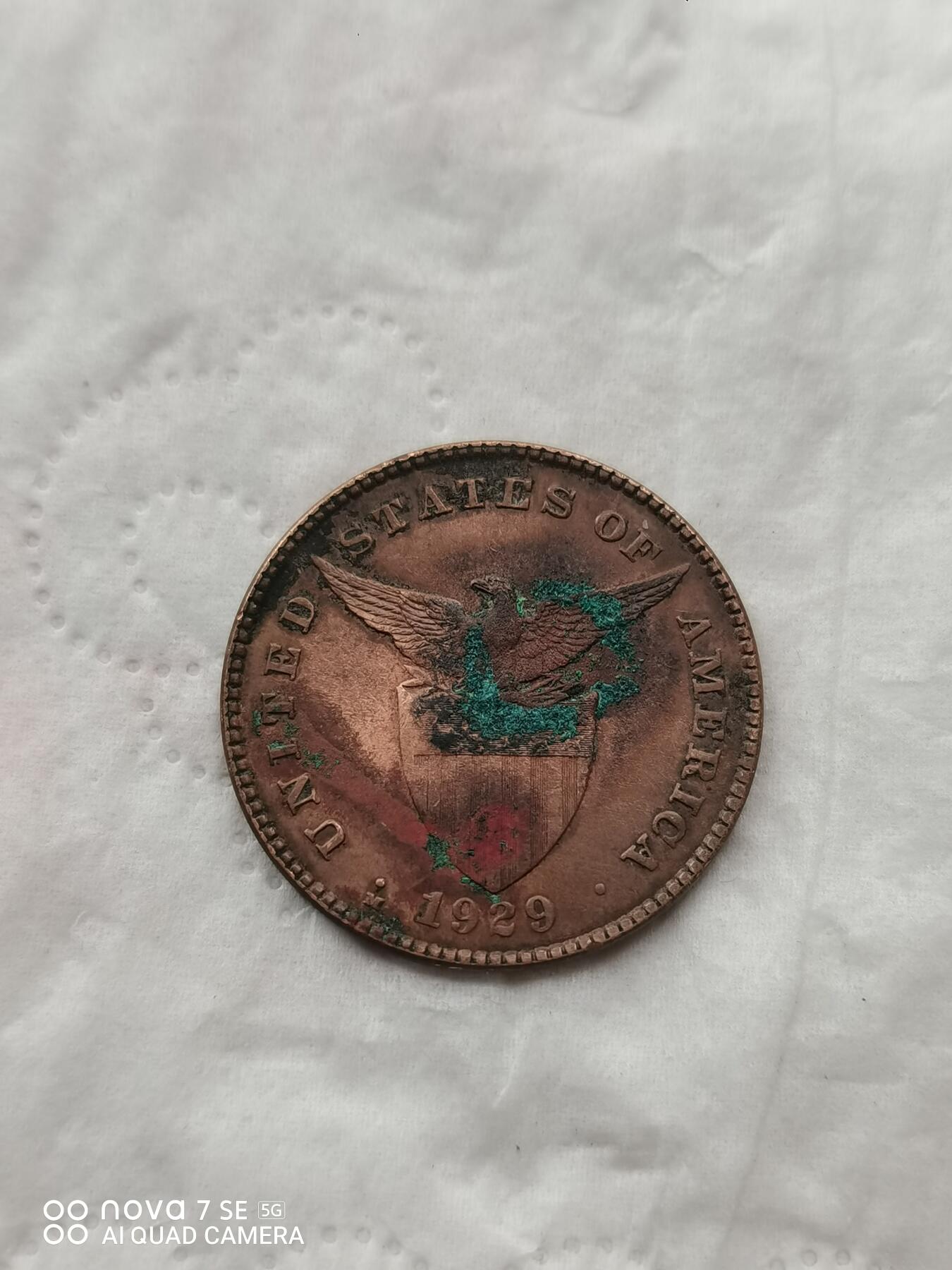 外币 1929年美属菲律宾1分