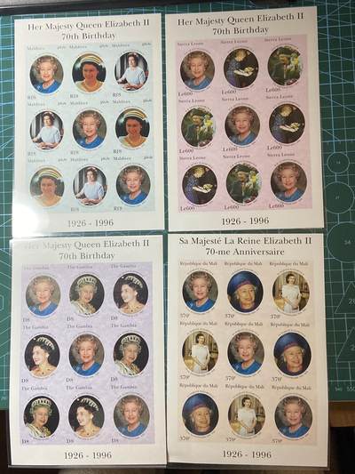 2025年第一百二十九场(总第一百五十五场）外国邮票、散币场(免佣金) - 英国🇬🇧女王纸品（新）