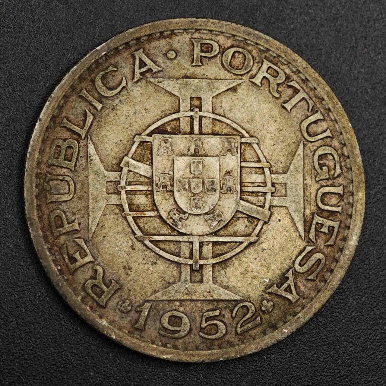 【淘币小摊】实时拍第七百九十六拍   小银币场   满百包邮可预留二周 每周一统一发货   莫桑比克1952年20埃斯库多银币