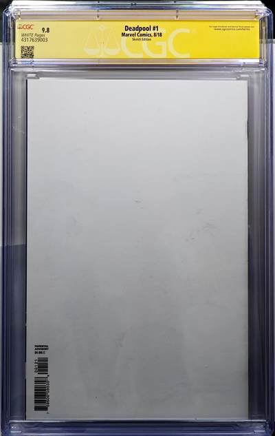 白泽拍卖卡牌手绘专场第28期（细雨生寒、寻梅闻香） 2023-7-31 漫威 《死侍》 第301期 官方封绘 福禄寿 彫仙亲签 尺寸：16.5cm*24.5cm   CGC评级 9.8分