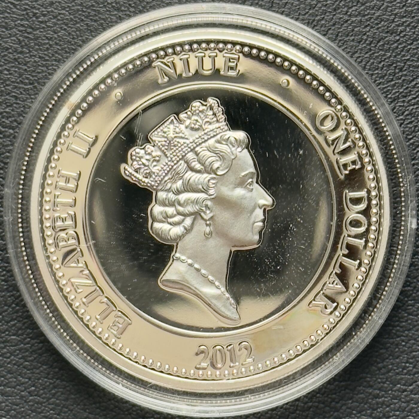 ＜小葵钱铺＞第65期·散币·银币场·满200包邮，不寄存·17号发货 〈发行量5000·28.28g，925银〉纽埃2012年1812年俄法战争·步兵1元精制彩色纪念币