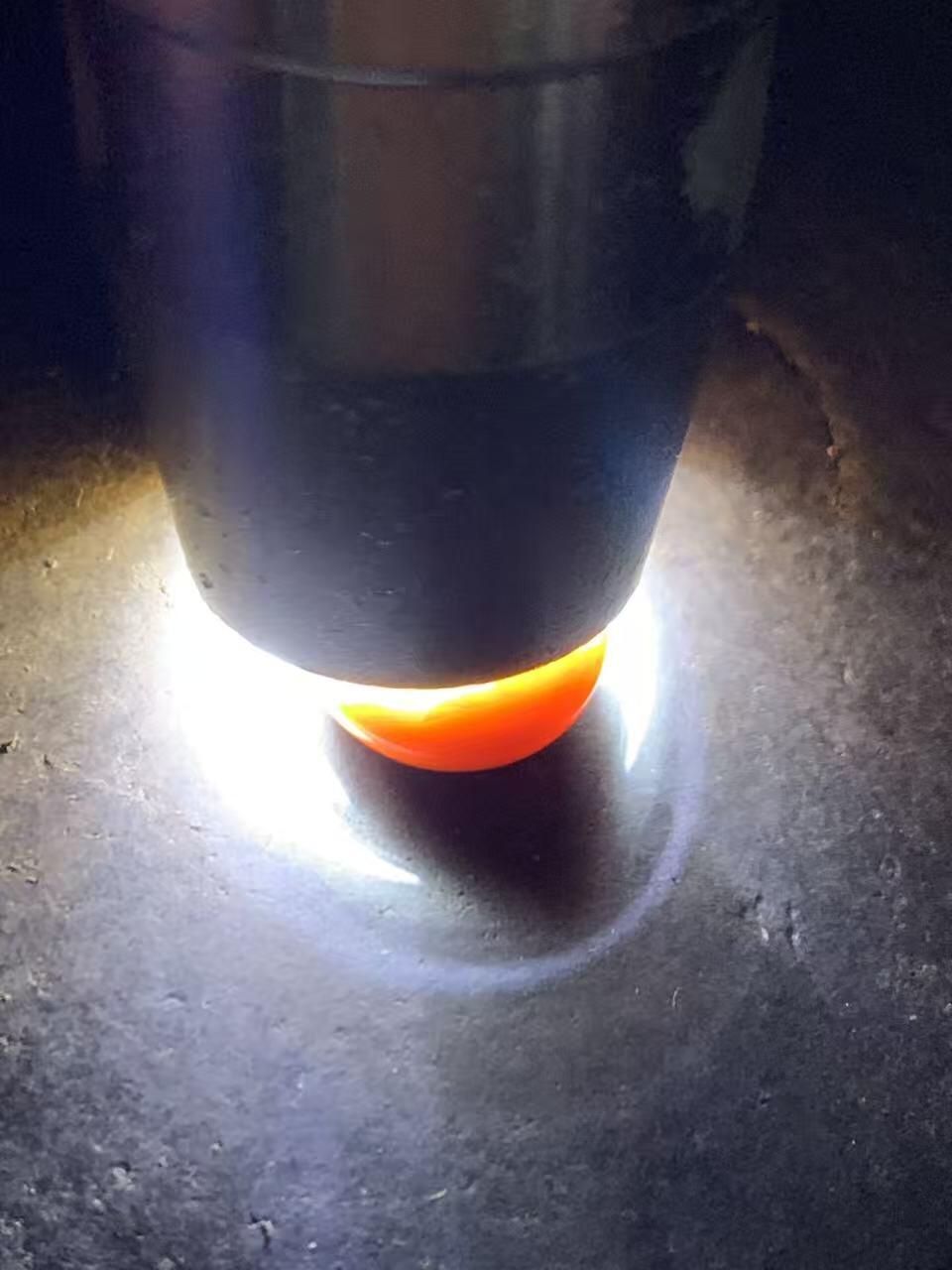 精美冰飘战国红玛瑙算盘珠一个，