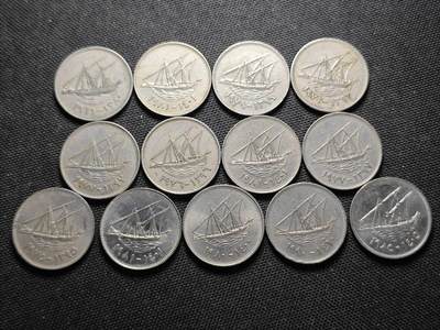 KK钱币收藏小铺  第370场  2月预留时间 周末发货 -  科威特50费尔一组13枚