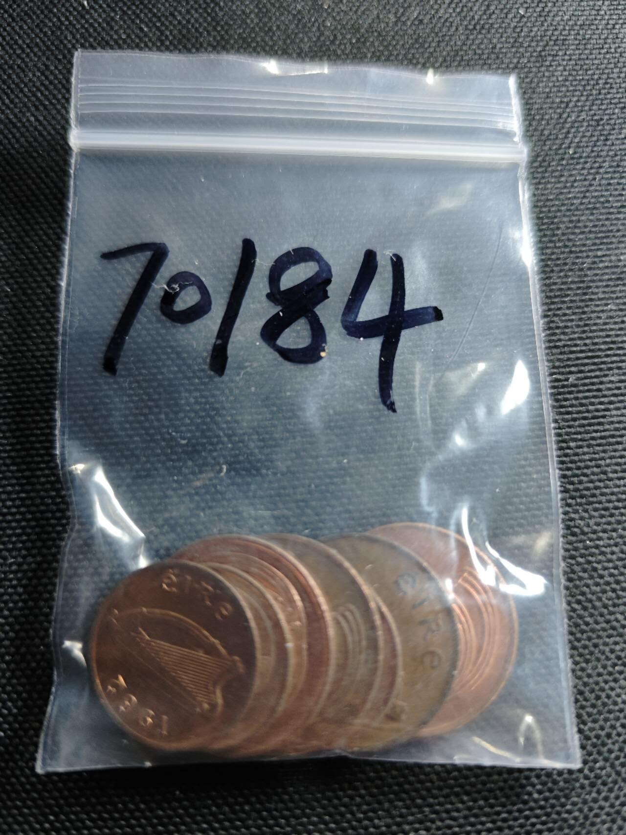 KK钱币收藏小铺  第370场  2月预留时间 周末发货  爱尔兰铜币一组7枚