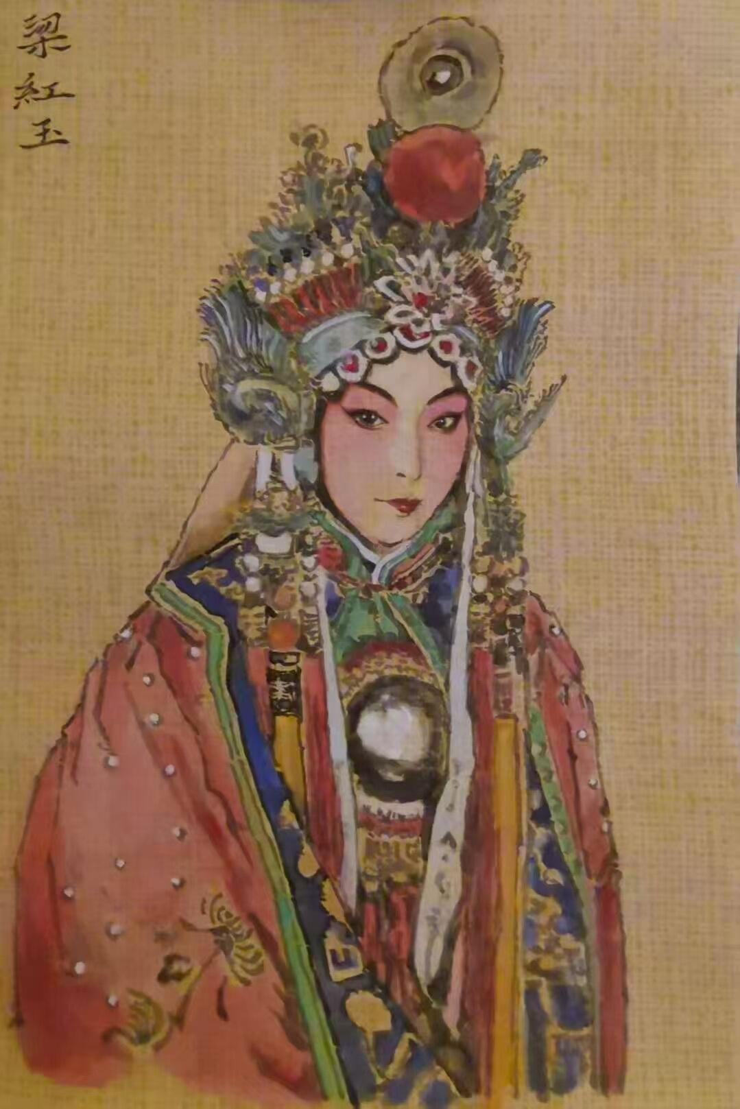 白泽拍卖卡牌手绘专场第28期（细雨生寒、寻梅闻香） 2025 赵熙正手绘画 梁红玉 A5尺寸