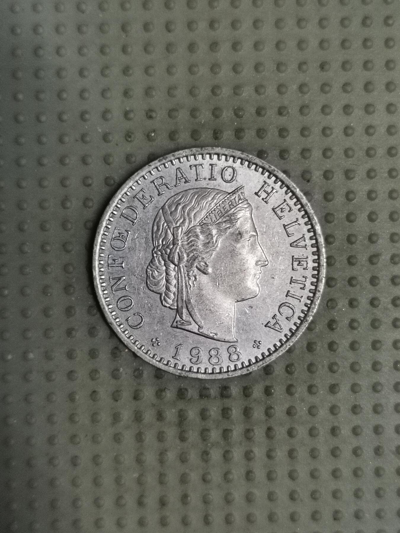 2025年第117场各国散币拍卖（总第117场） 瑞士1988年20生丁