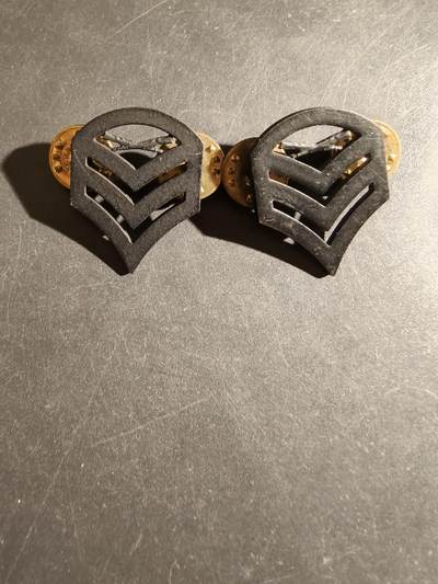 老王徽章第163期 13-15日三场连拍 16日统一发货  13、14日结束后可寄存 - 美国参谋军士金属军衔一组