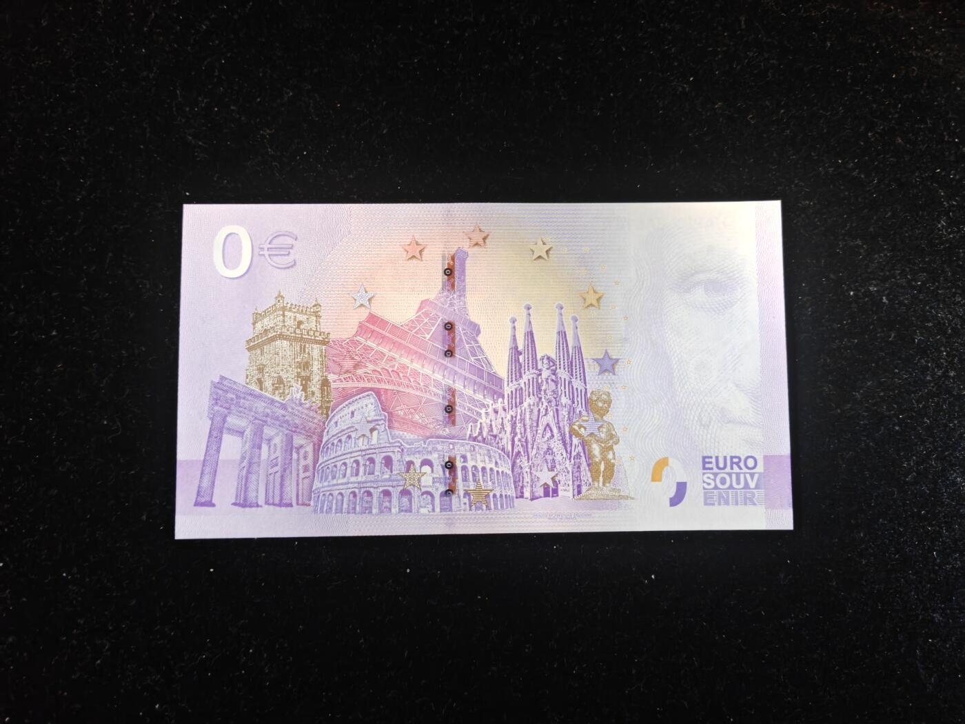 欧盟 0欧元 纪念钞 复活节快乐 2022年 全新UNC