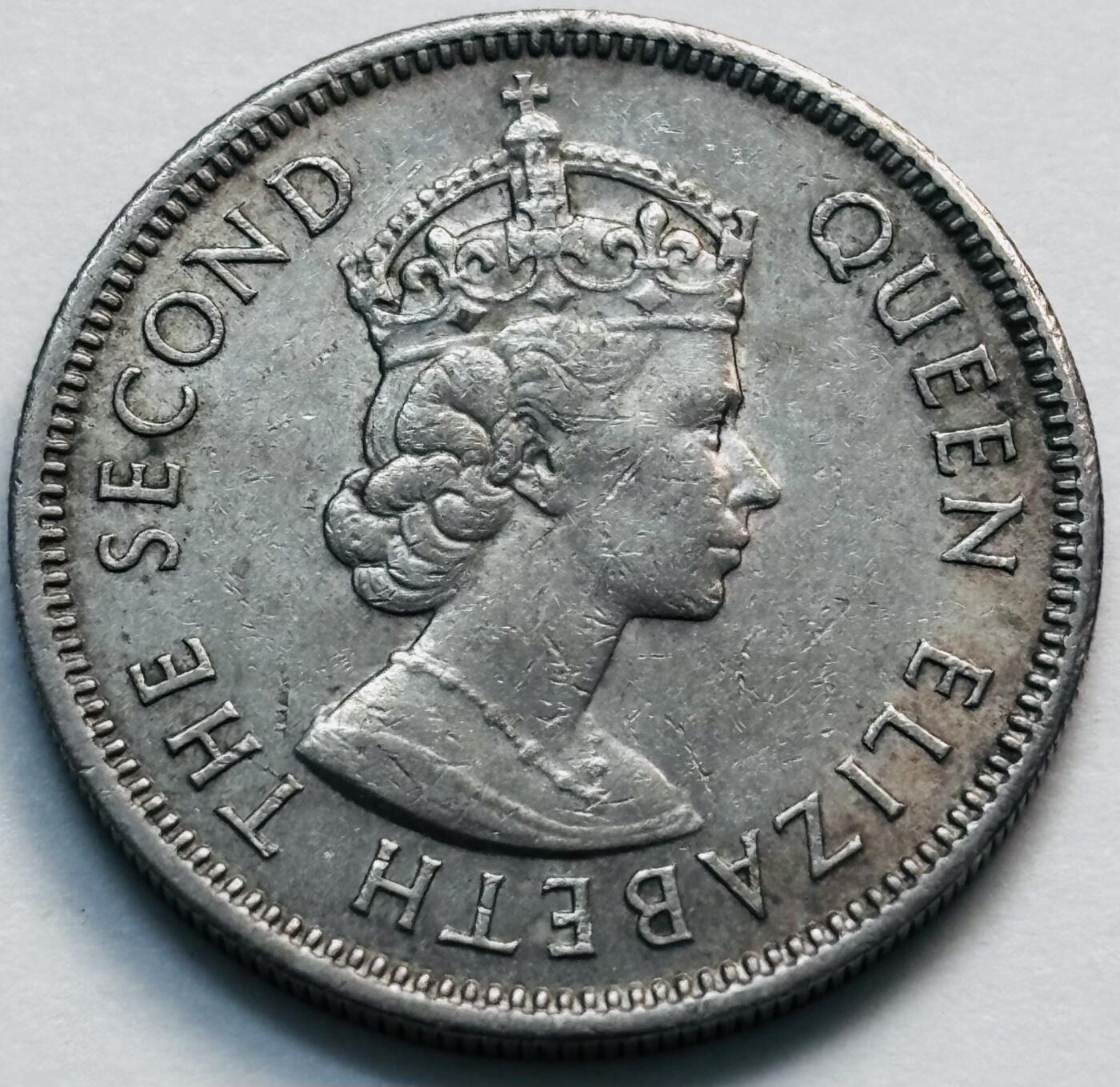 文馨钱币收藏第 281 场，【 长期接收代拍品】银元，银币，套币，纸币专场（本场截拍后休息三天，19 号发货） 1972 年英属香港五毫，伊丽莎白二世 第二版