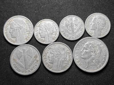 KK钱币收藏小铺  第370场  2月预留时间 周末发货 -  法国一组7枚