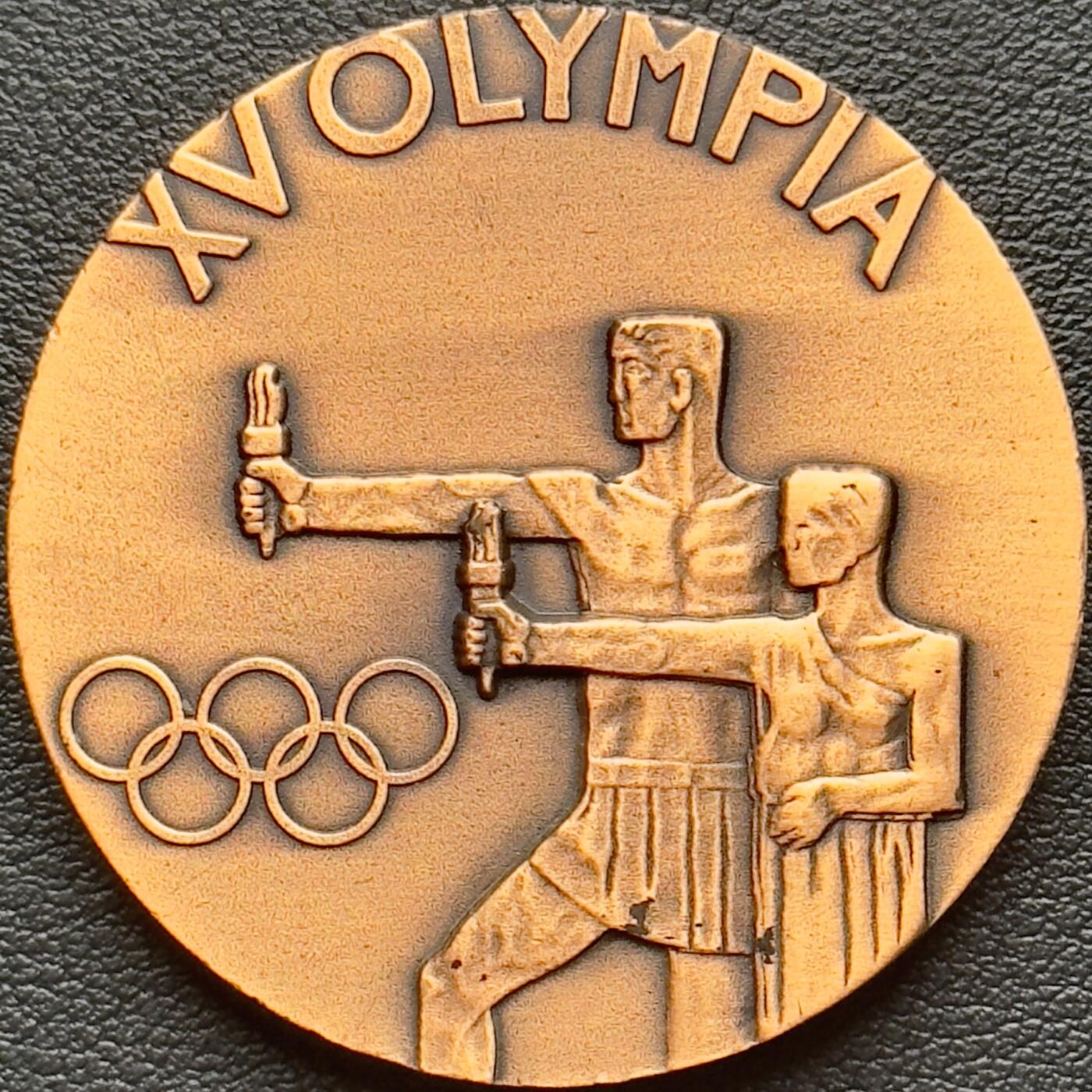 ＜小葵钱铺＞第65期·散币·银币场·满200包邮，不寄存·17号发货 〈55mm，40g±，后铸〉1952年奥林匹克纪念铜章