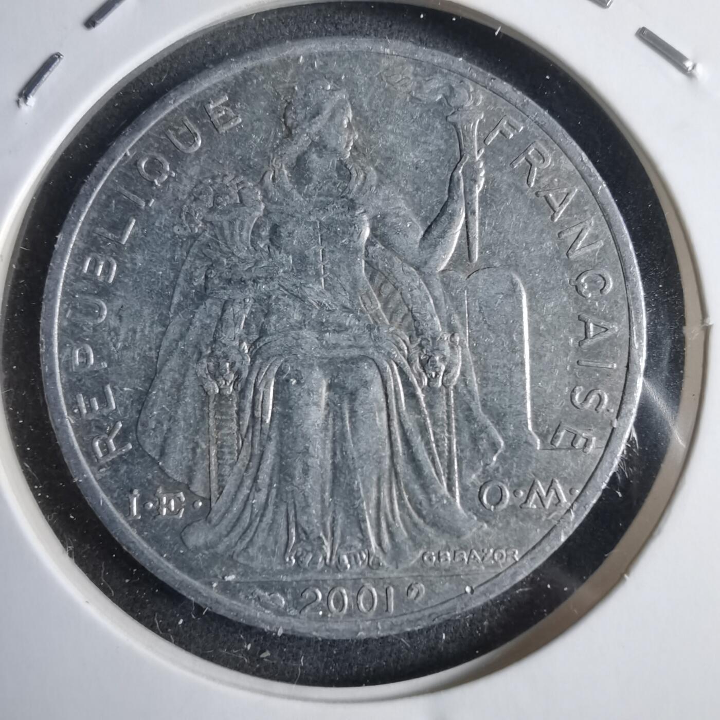 沼泽如烟--第905场 法属波利尼西亚2001年5法郎