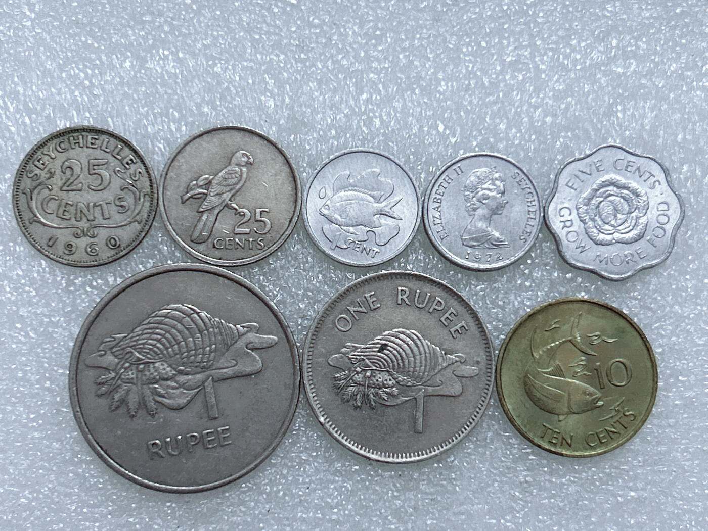 第一海外回流一元起拍收藏 散集专场  第266期 塞舌尔硬币 8枚 无重复