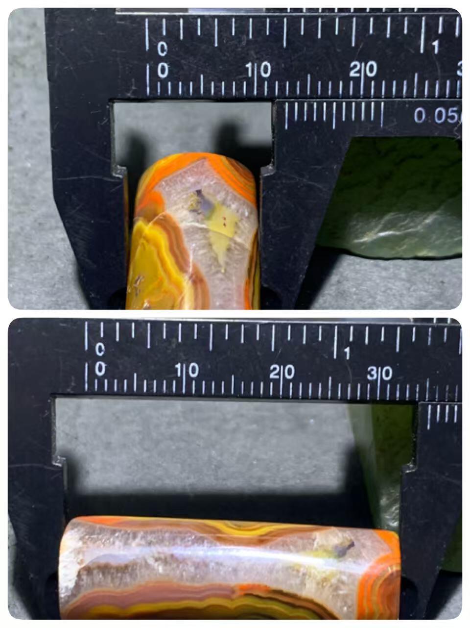 冰飘战国红玛瑙通货直桶，桶珠一颗！